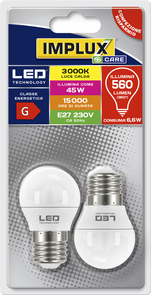 Implux - Lampadina LED B-L30G45745