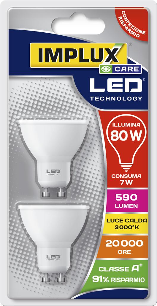 Implux - Lampadina LED B-LCFG108036