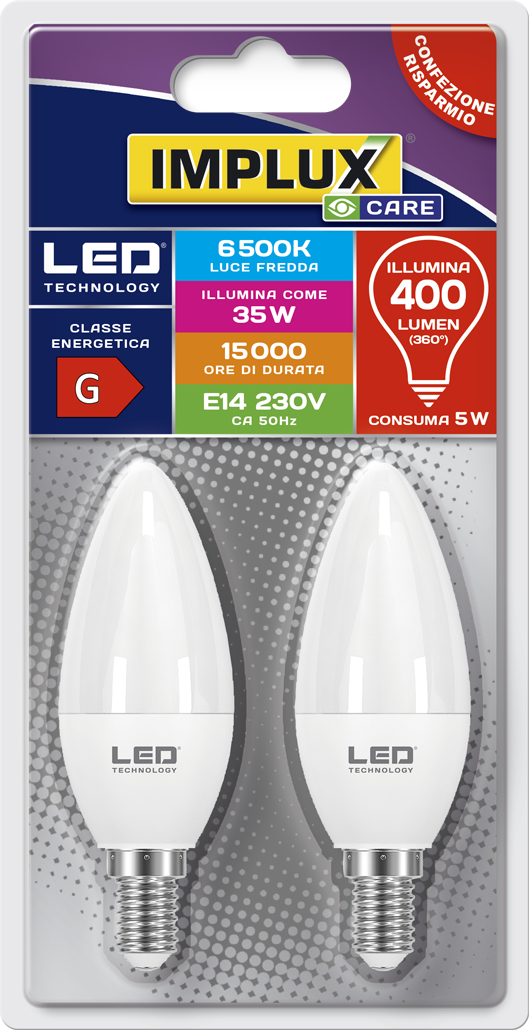 Implux - Lampadina LED B-LFC435